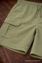 Men's Stylish Trendy Green Linen Shorts with Loose Cargo Pockets - 5