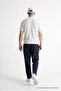 Men's Premium Comfort Textured White Polo Collar T-Shirt - 5