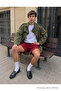 Men's Premium Cotton Loose Red Summer Combed Cotton Shorts - 5