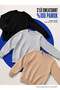 3 Pieces Men's Casual Crew Neck Loose Sweatshirt