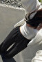 Women's Summer Black Linen Trousers - 6