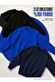 3 Pieces Men's Casual Crew Neck Loose Sweatshirt