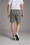 Men's Cotton Basic Khaki Shorts with Elastic Waist and Pockets - 6