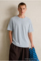 Men's 100% Cotton Premium Casual Loose Gray T-Shirt - 2