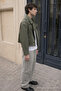Men's Trend Low Waist Loose Stone Linen Trousers - 2