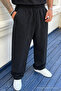 3 Pieces Men's High Waist Elastic Summer Linen Trousers - 4