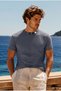 Men's Soft Comfort Fit Loose Fit Smoked Cotton T-Shirt - 5