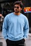 Men's Thick Woven Red B.Blue Sweatshirt