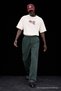 Men's Low Waist Premium Loose Fit K.Khaki Linen Trousers - 4