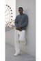 3 Pieces Men's Printed Relax Fit Seasonal Sweatshirt - 5