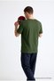 Men's Casual Premium Comfort Cotton Loose Khaki T-Shirt - 6
