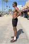 Men's Lined Comfortable Zipper Pocket Y.Black Sea Shorts - 5