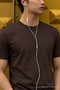 Men's Relaxed Casual Coffee Stretch T-Shirt - 5