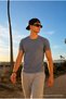 Men's Casual Summer Crew Neck Smoked Basic T-Shirt - 3