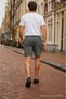 Men's Regular Lace-Up Casual Khaki Basic Shorts - 6