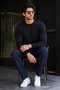 Men's Knitwear Casual Thick Black Basic Sweater - 3