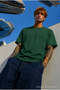 Men's Regular Fit 100% Cotton Green Summer T-Shirt - 2