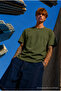 Men's Regular Fit 100% Cotton Khaki Summer T-Shirt - 2