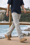 Men's Relax Fit Summer Casual Stone Linen Trousers - 2
