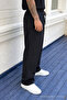 3 Pieces Men's High Waist Elastic Summer Linen Trousers - 5