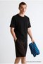 Men's 100% Cotton Premium Casual Loose Black T-Shirt - 3