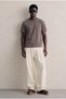 Men's Regular Crew Neck Cotton Basic Brown T-Shirt - 2