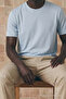 Men's Classic Relaxed Fit Baby Blue T-Shirt - 6