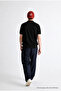 Men's Premium Comfort Textured Black Polo Collar t Shirt - 6