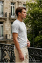 Men's Relax Fit Short Sleeve 100% Cotton A.Gray T-Shirt - 5