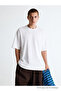 Men's 100% Cotton Premium Casual Loose White T-Shirt