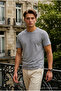 Men's Relax Fit Short Sleeve 100% Cotton Anthracite T-Shirt - 3
