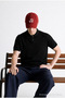 Men's Premium Comfort Textured Black Polo Collar t Shirt - 5