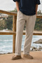 Men's Trend Basic Wide Leg Stone Fabric Trousers