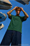 Men's Regular Fit 100% Cotton Green Summer T-Shirt - 4