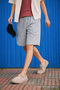 Men's Premium Loose Cargo Pocket Stone Linen Shorts - 5