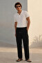 Men's 3-Piece Cargo Linen Trousers with Elastic Waist - 6