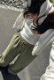 Women's Summer Green Linen Trousers