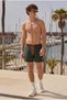 Men's Zippered Quick-Drying Khaki Swim Shorts - 3