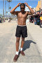 Men's Lined Comfortable Zipper Pocket G.Black Sea Shorts - 4