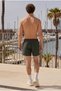 Men's Zippered Quick-Drying Khaki Swim Shorts - 6
