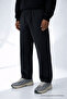 Men's Casual Summer Trend Loose Black Linen Trousers - 2