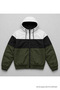 Men's Trendy Patterned Black Zippered Raincoat - 4