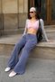 Women's Trend High Waist Smoked Palazzo Pants - 4
