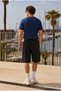 Men's Trend Crew Neck Comfortable Basic Navy Blue T-Shirt - 6