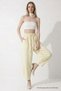 Kadın Basic Soft Ekru Şalvar Pantolon - 3