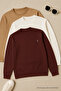 Men's Long Sleeve Basic Loose 3-Pack Sweatshirt