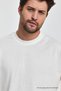 Men's Oversized Fit Thick Fabric Textured Crew Neck T-shirt - 2