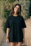Women's Short Sleeve Crew Neck Black T-Shirt