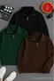 Men's Winter Half-Zip 3-Piece Sweatshirt