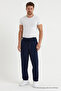 Men's Navy Blue Basic Relaxed Fit Jogger Pants - 3